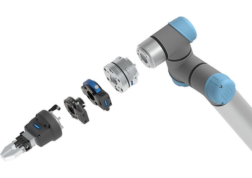 SISTEMA MODULAR DE PINZAS PLUG & WORK PARA COBOTS DE DOOSAN, TECHMAN Y UR